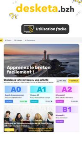 Plateforme DESKETA pour apprendre le breton 